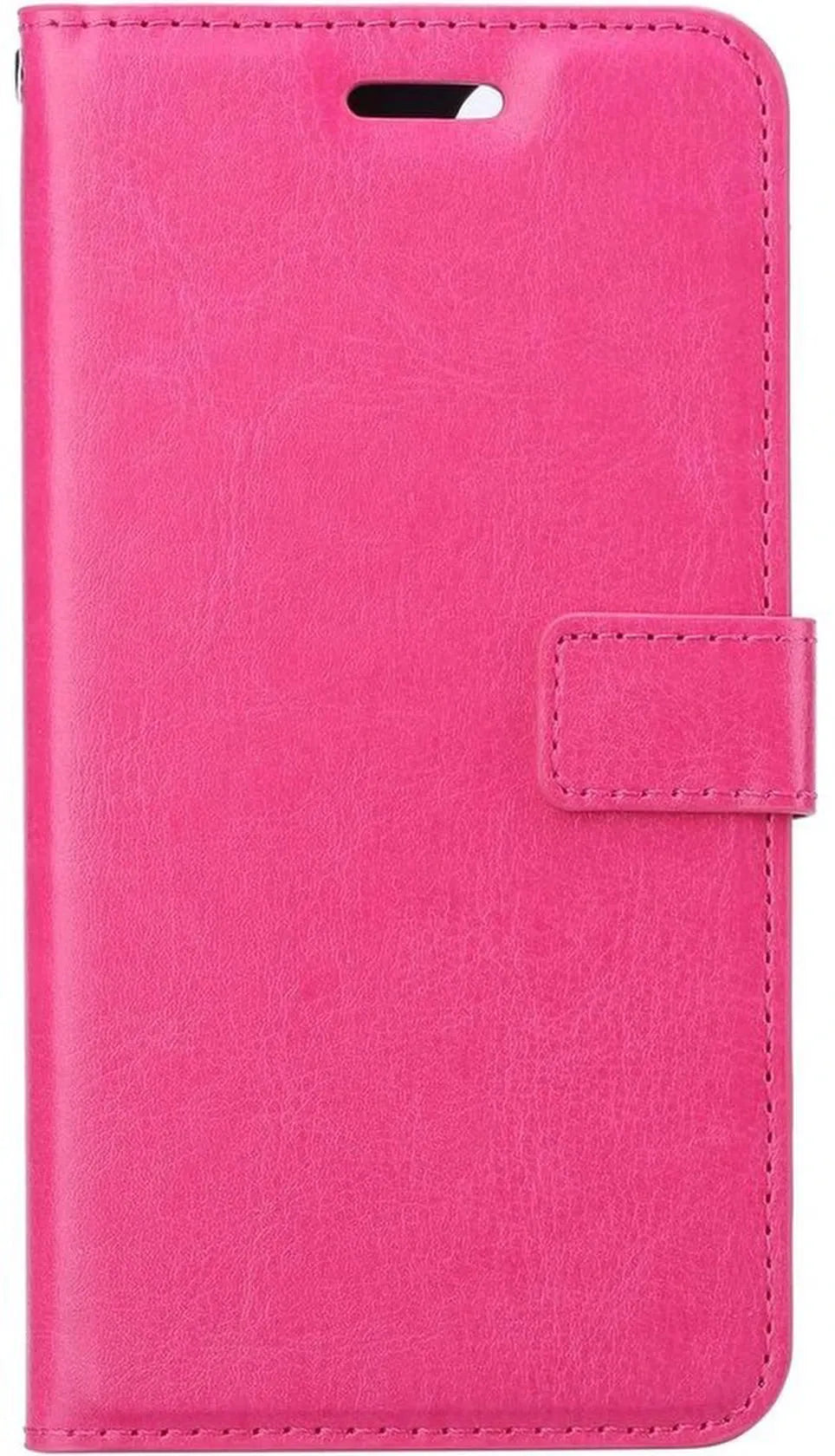 iPhone 16 Plus Hoesjes – Portemonnee Book Case – Pasjeshouder – Magneetsluiting – Roze-Ilumina Benelux