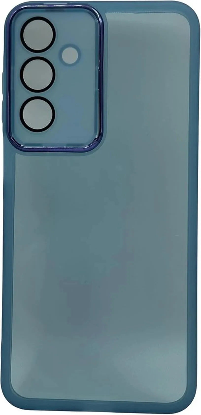 Samsung Galaxy S24 FE Hoesjes – Siliconen TPU Backcover – Camera Lens Film – Schokbestendig – Blauw-Ilumina Benelux