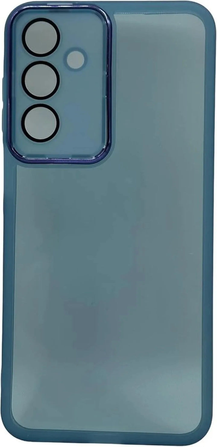 Samsung Galaxy S24 FE Hoesjes – Siliconen TPU Backcover – Camera Lens Film – Schokbestendig – Blauw-Ilumina Benelux