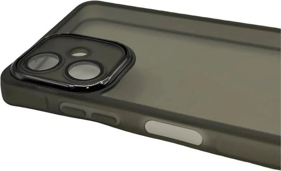 Samsung Galaxy A06 Hoesjes – Siliconen TPU Backcover – Camera Lens Film – Zwart-Ilumina Benelux