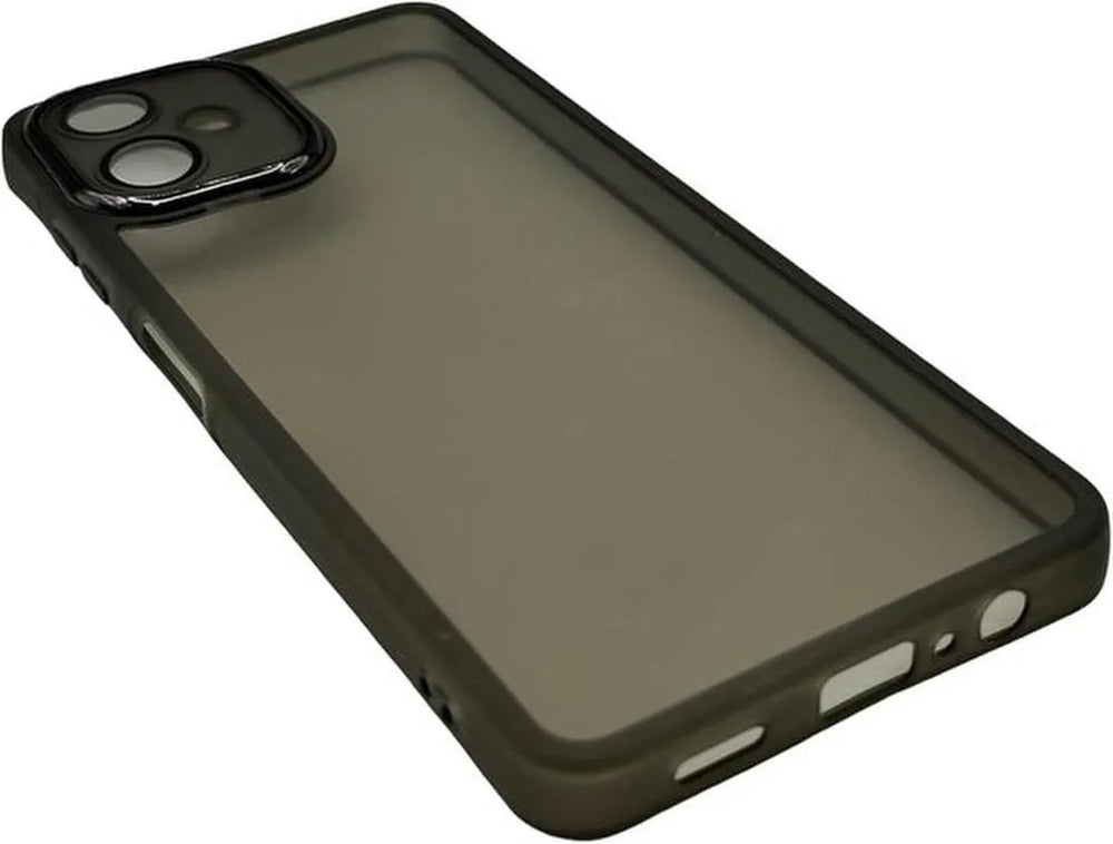 Samsung Galaxy A06 Hoesjes – Siliconen TPU Backcover – Camera Lens Film – Zwart-Ilumina Benelux