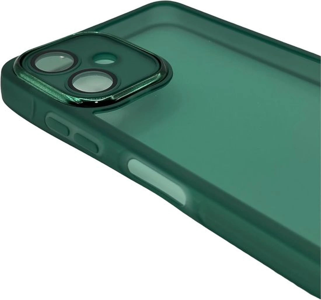 Samsung Galaxy A06 Hoesjes – Zachte Siliconen TPU Backcover – Camera Lens Film – Groen