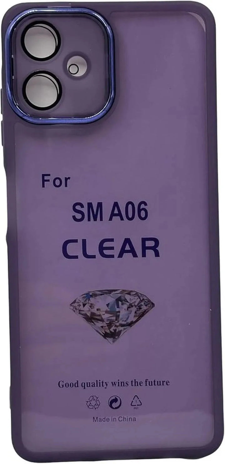 Samsung Galaxy A06 Hoesjes – Zachte Siliconen TPU Backcover – Camera Lens Film – Paars-Ilumina Benelux