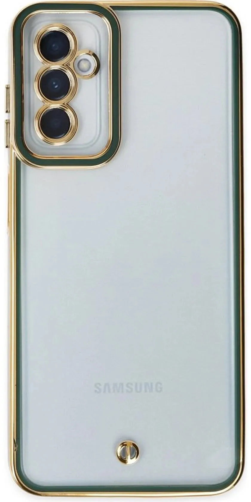 Samsung Galaxy A55 Hoesjes – Transparante Backcover – Groen – Beschermhoes – TPU Softcase-Ilumina Benelux