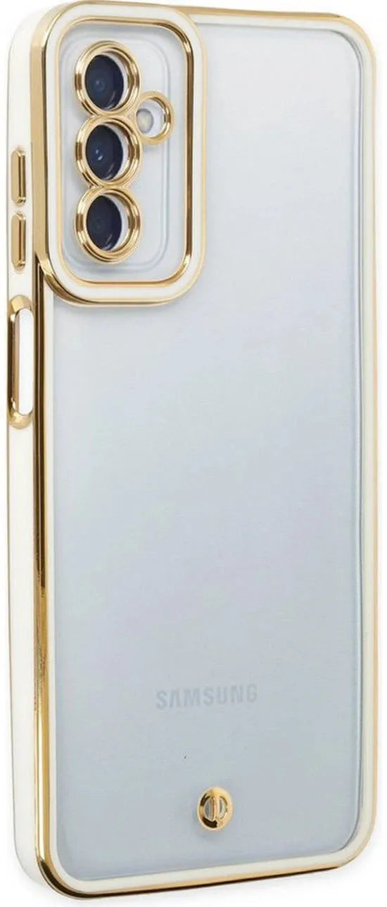 Samsung Galaxy A35 Hoesjes – Transparante Backcover – Hardcase – Wit/Transparant-Ilumina Benelux