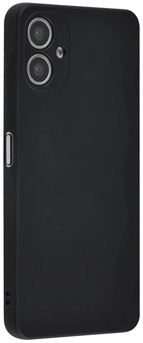 Flexibele achterkant Silicone hoesje Zwart Geschikt voor: Samsung Galaxy A06