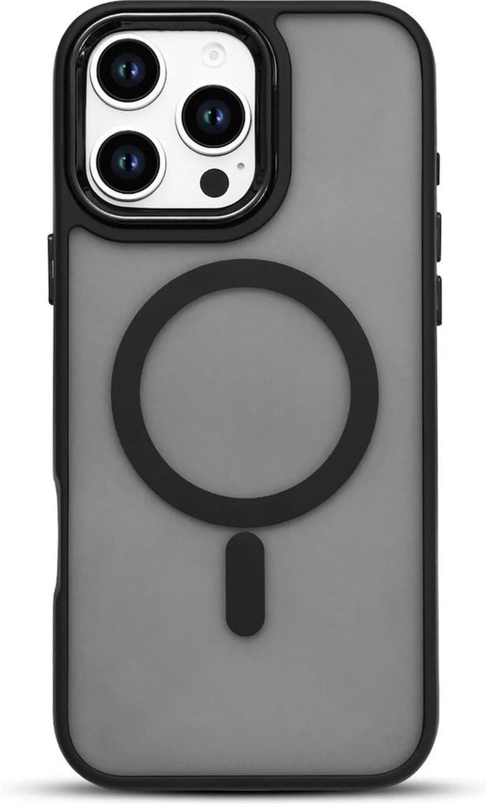 iPhone 16 Pro Hoesjes – Magnetische Backcover – MagSafe Compatibel – Schokbestendig – Zwart-Ilumina Benelux