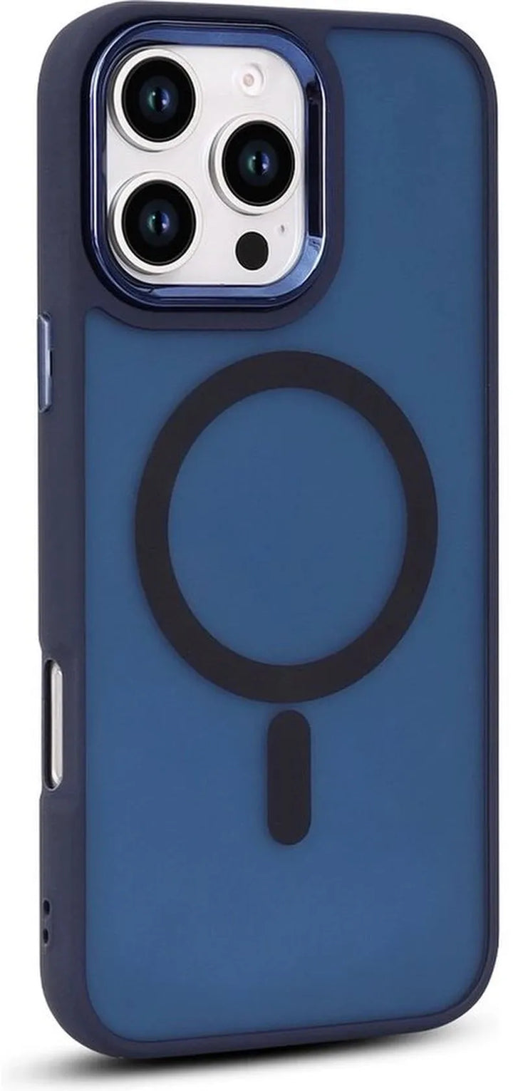 iPhone 16 Plus Hoesjes – Magnetische MagSafe Backcover – Matte Achterkant – 2x Screenprotector – Blauw-Ilumina Benelux