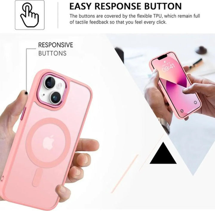 iPhone 16 Pro Hoesjes – Magnetische MagSafe Backcover – Matte Achterkant – Incl. 2x Screenprotector – Groen-Ilumina Benelux