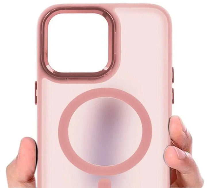 Samsung Galaxy S25 Plus Hoesjes – Magnetische Backcover – MagSafe Compatibel – Matte Achterkant – Roze-Ilumina Benelux