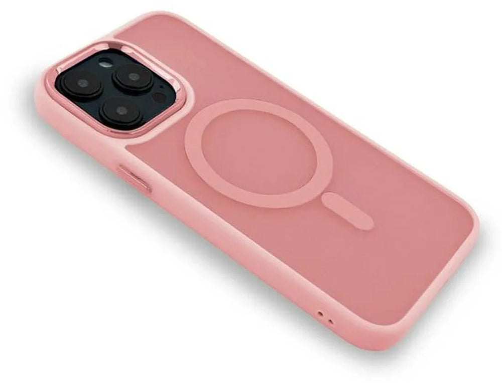 Samsung Galaxy S25 Plus Hoesjes – Magnetische Backcover – MagSafe Compatibel – Matte Achterkant – Roze-Ilumina Benelux
