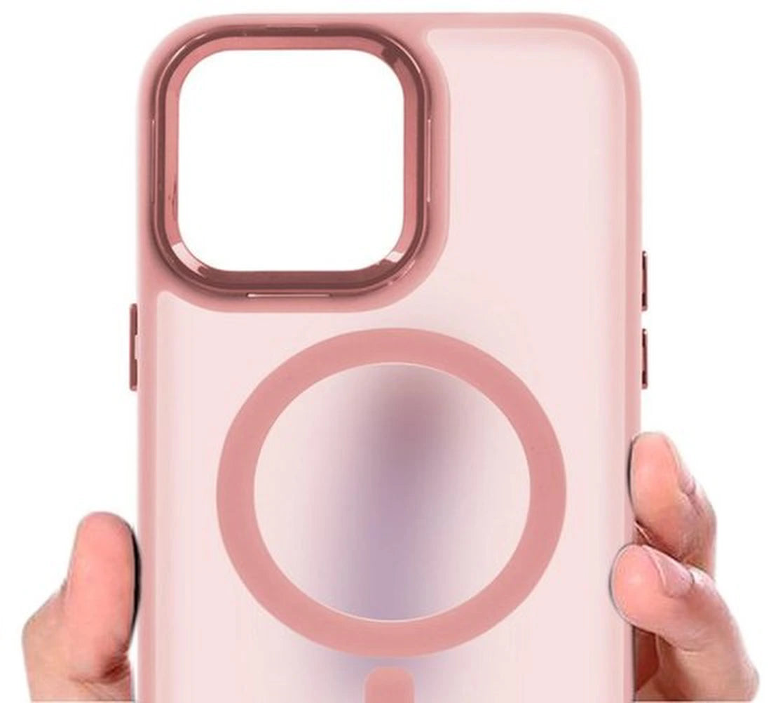 Matte magnetische hoes Geschikt voor: Samsung Galaxy S24 - Compatibel met MagSafe - Matte achterkant - Zwart