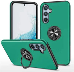Samsung Galaxy A25 Hoesjes – Backcover met Vingerring – Grip & Standfunctie – Groen