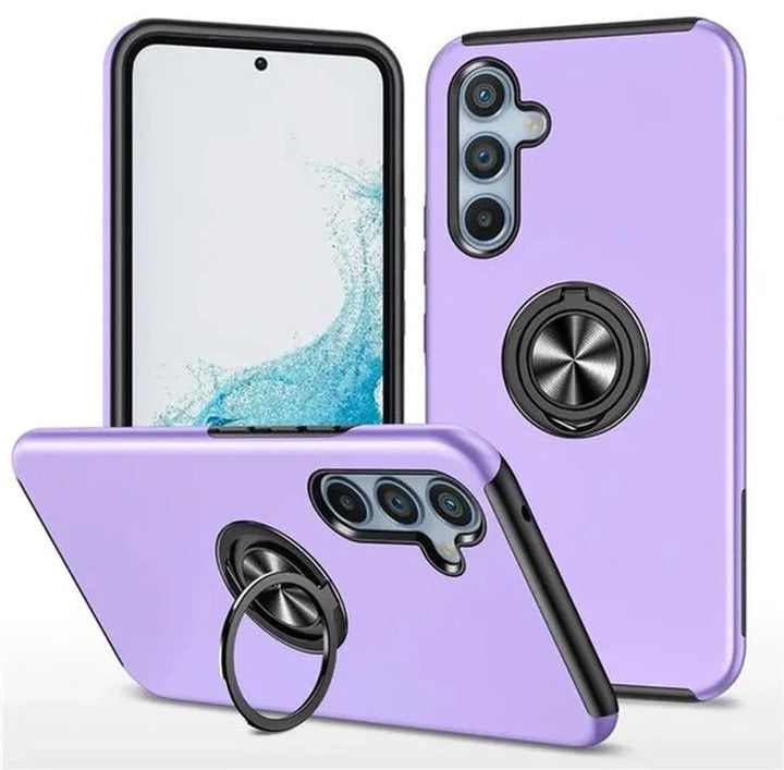 Samsung Galaxy A25 Hoesjes – Backcover met Vingerring – Grip & Standfunctie – Paars-Ilumina Benelux
