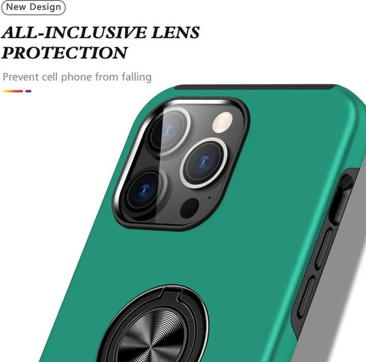 iPhone 16 Pro Max Hoesjes – Shockproof Backcover – Inclusief Gehard Glas Screenprotector – Groen-Ilumina Benelux