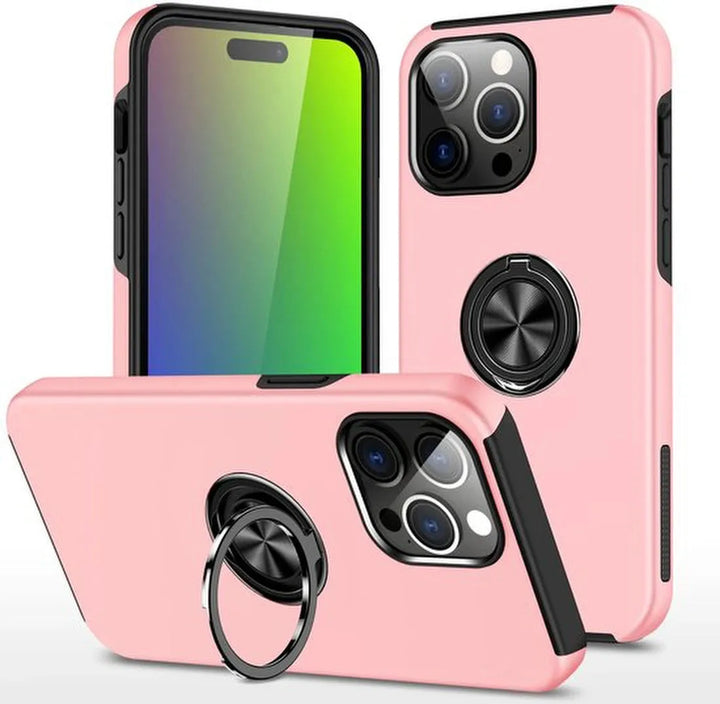 iPhone 16 Pro Hoesjes – Shockproof Backcover – Inclusief Gehard Glas Screenprotector – Roze-Ilumina Benelux