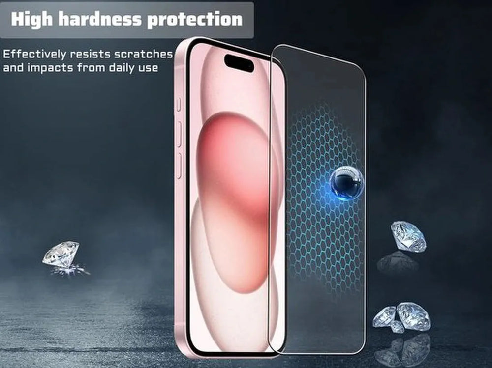 iPhone 16 Plus Hoesjes – Transparante Siliconen Backcover – 2x Screenprotector Gehard Glas – 2x Camera Lens Protector – 5-in-1 Set-Ilumina Benelux