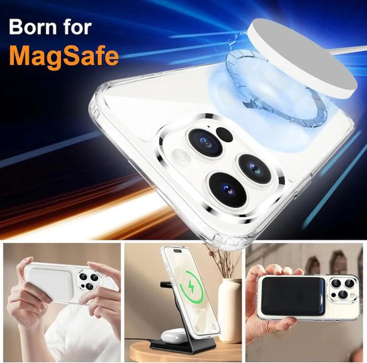 iPhone 15 Pro Max Hoesjes – Transparante Backcover – MagSafe Compatibel – Schokbestendig – Clear-Ilumina Benelux