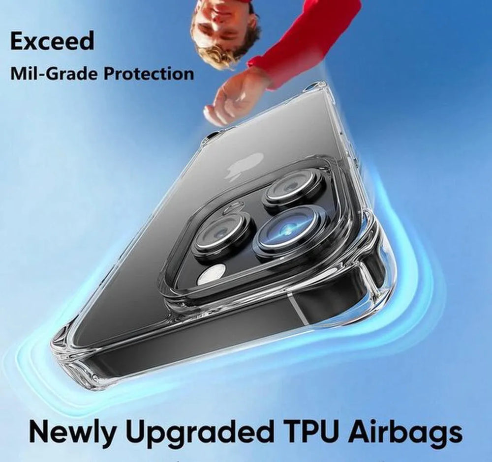 iPhone 16 Pro Hoesjes – Ultra-Hybrid Backcover – Schokbestendig – Crystal Clear – Transparant-Ilumina Benelux