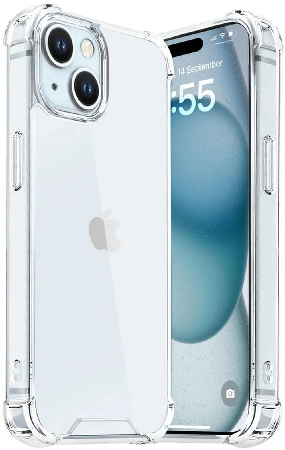 iPhone 15 Plus Hoesjes – Ultra-Hybrid Backcover – Schokbestendig – Crystal Clear – Transparant-Ilumina Benelux