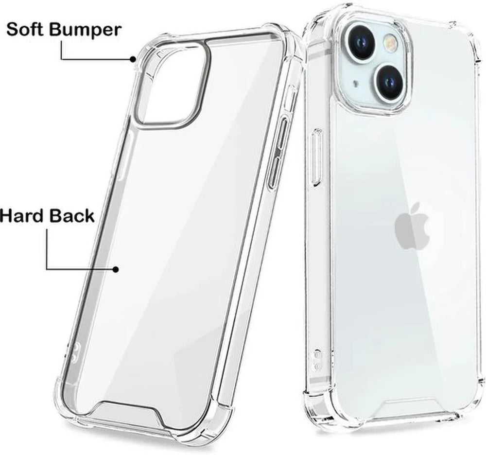 iPhone 15 Plus Hoesjes – Ultra-Hybrid Backcover – Schokbestendig – Crystal Clear – Transparant-Ilumina Benelux