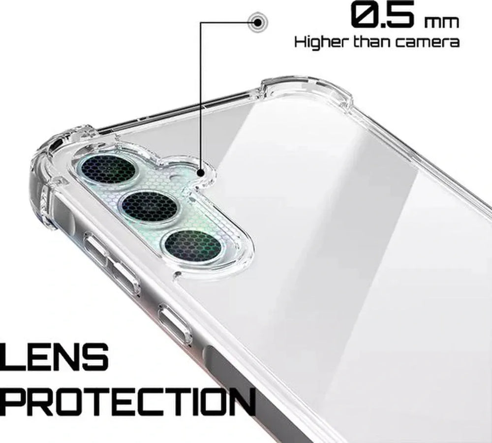 Samsung Galaxy A55 Hoesjes – Ultra-Hybrid Backcover – Schokbestendig – Crystal Clear – Transparant-Ilumina Benelux
