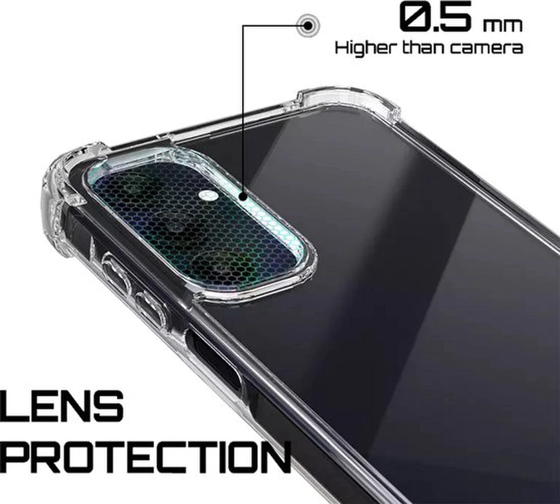 Samsung Galaxy A25 Hoesjes – Ultra-Hybrid Backcover – Schokbestendig – Crystal Clear Transparant