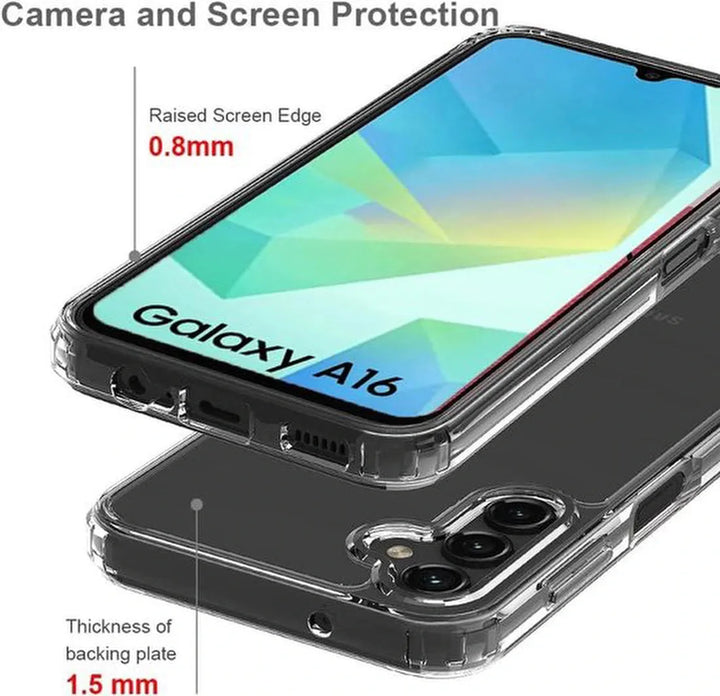 Samsung Galaxy A16 Hoesjes – Siliconen Backcover – Schokbestendig – Flexibel – Transparant-Ilumina Benelux