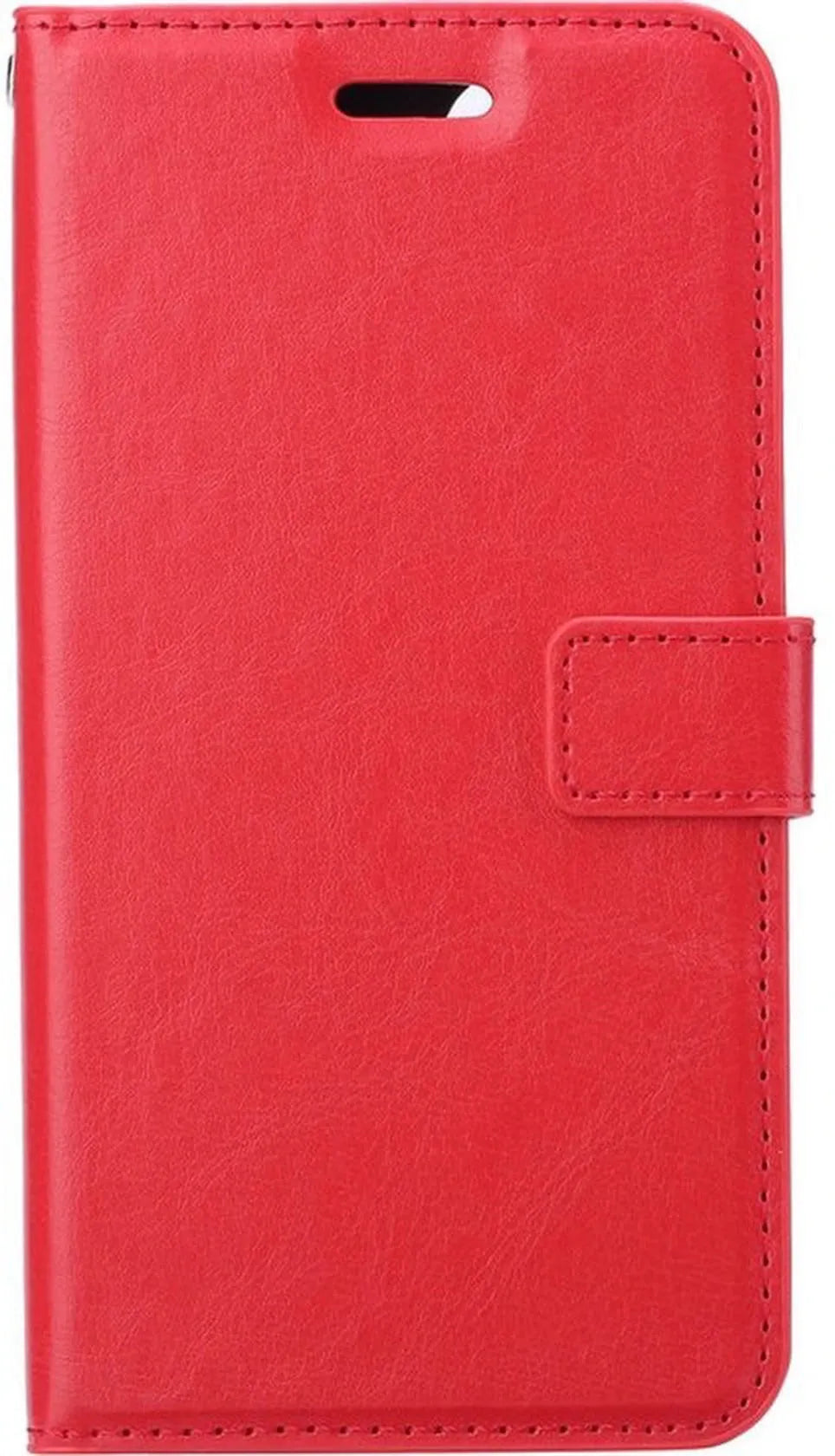 iPhone 16 Pro Max Hoesjes – Portemonnee Book Case – Pasjeshouder – Magneetsluiting – Rood-Ilumina Benelux