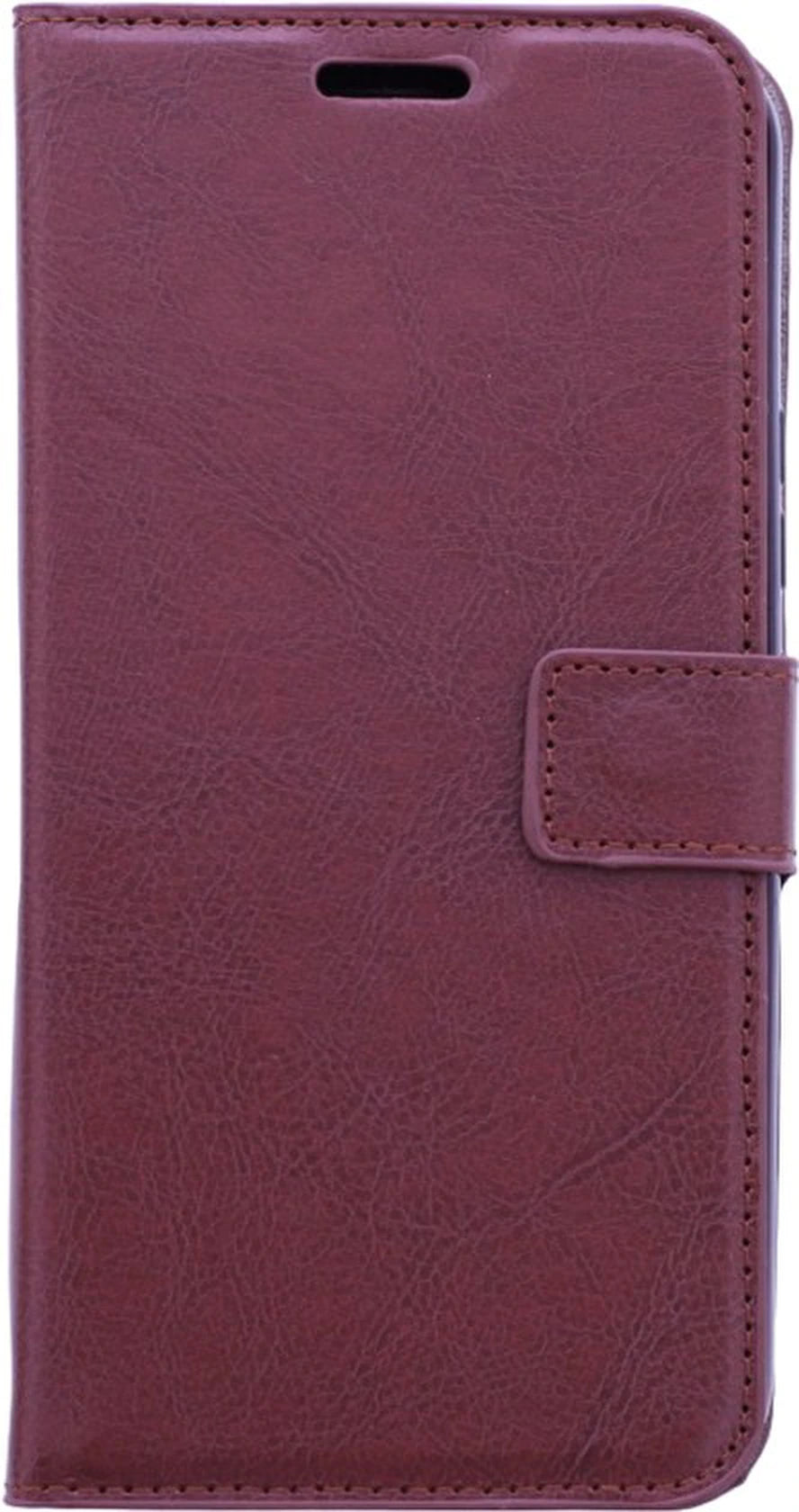 Portemonnee Book Case Hoesje + 2x Screenprotector Glas Geschikt voor: Samsung Galaxy A16 - Bruin