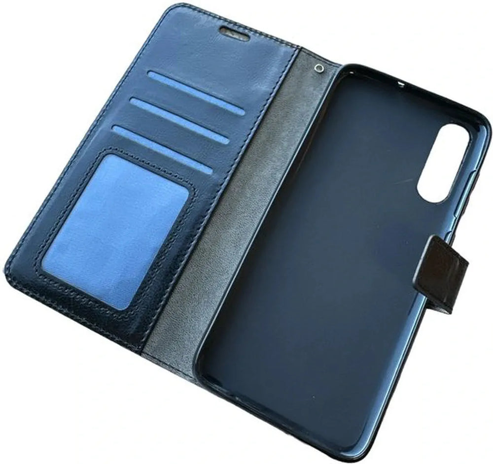 Samsung Galaxy A7 2018 Hoesjes – Portemonnee Book Case – Pasjeshouder – Magneetsluiting – Zwart-Ilumina Benelux