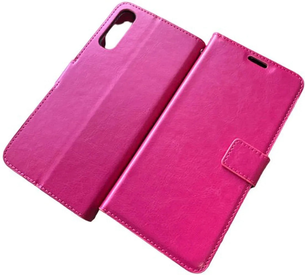 Samsung Galaxy A7 2018 Hoesjes – Portemonnee Book Case – Pasjeshouder – Magneetsluiting – Roze-Ilumina Benelux