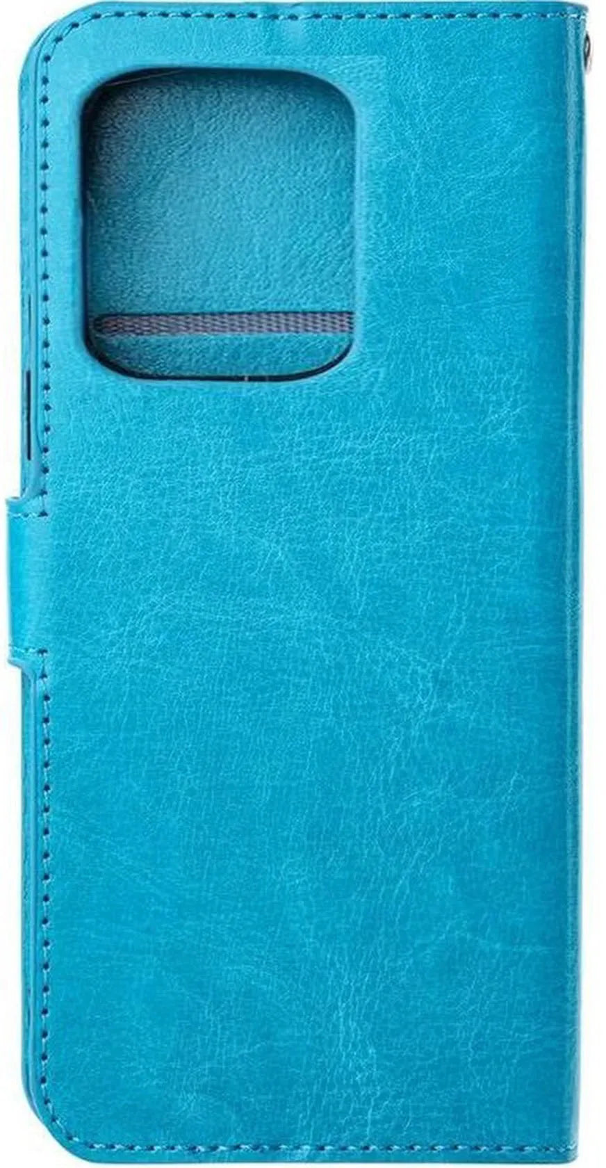 Xiaomi Redmi 13C Hoesjes – Portemonnee Book Case – Pasjeshouder – Magneetsluiting – Turquoise-Ilumina Benelux