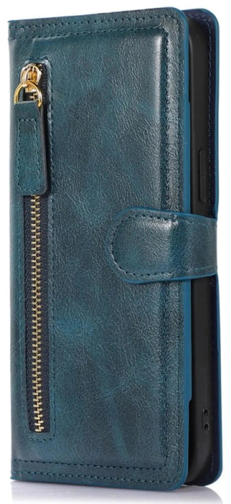 Samsung Galaxy A15 Hoesjes – Vintage Portemonnee Hoes – Pasjeshouder – Magneetsluiting – Blauw-Ilumina Benelux