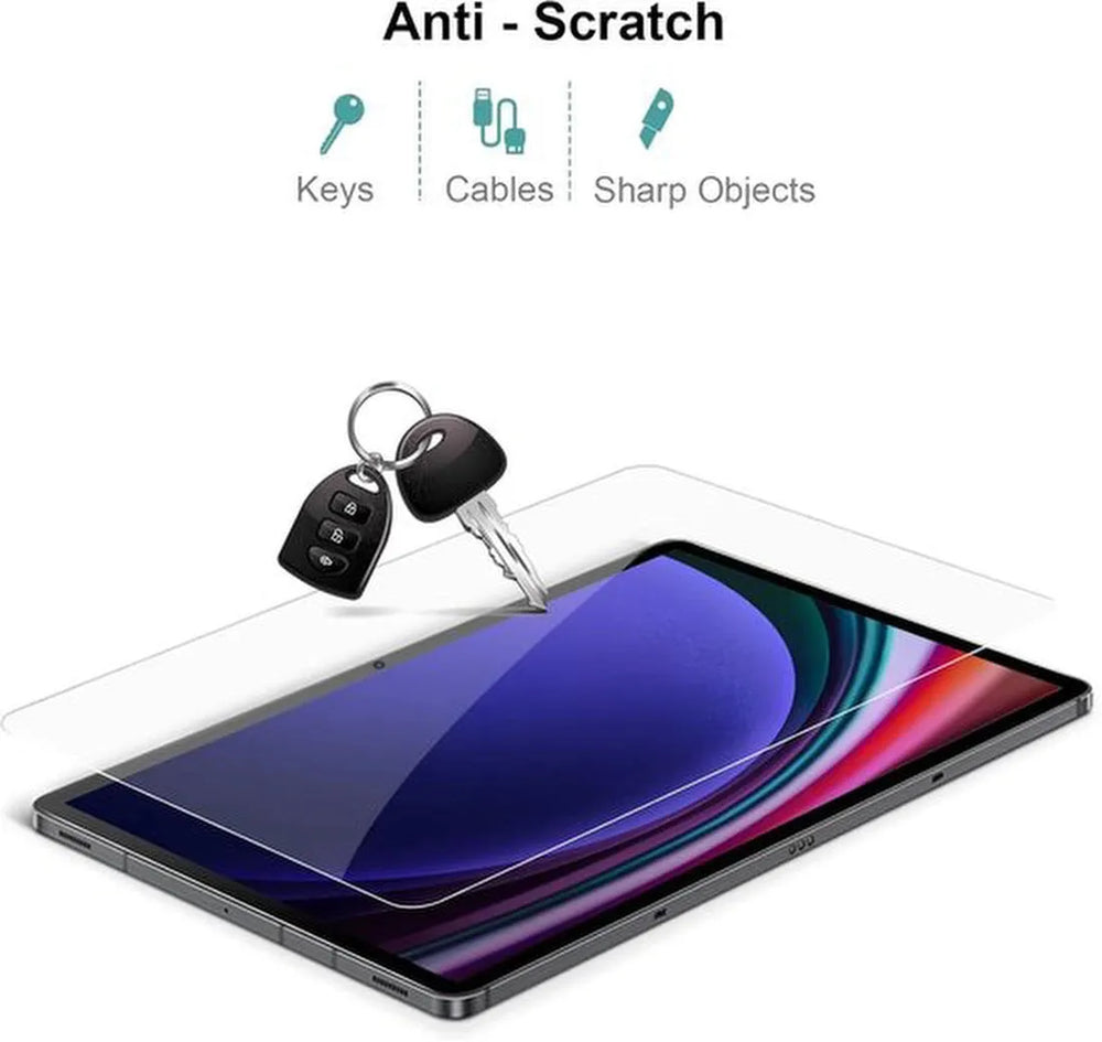 Screenprotector – Geschikt voor Samsung Galaxy Tab S10 FE / S9 / S9 FE – Gehard Glas – Anti-kras – 11 Inch-tabletscreenprotectors-Ilumina Benelux