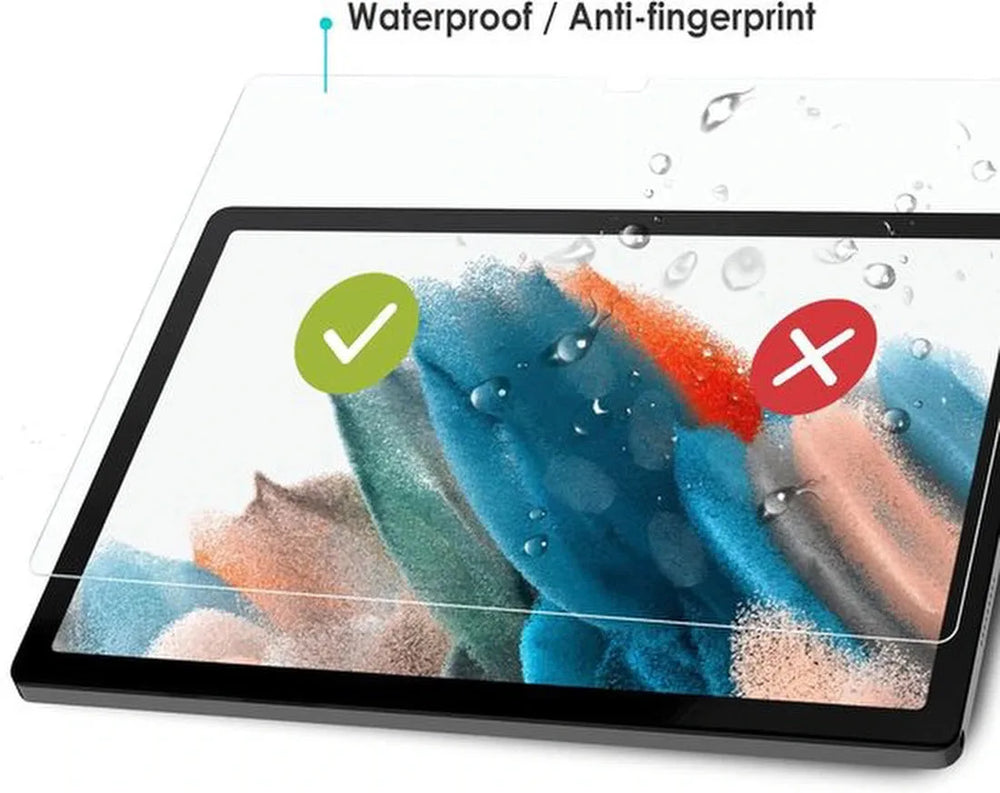 Screenprotector – Geschikt voor Samsung Galaxy Tab A8 10.5 (2021/2022) – Gehard Glas – Anti-kras – 2-Pack Tempered Glas-tabletscreenprotectors-Ilumina Benelux