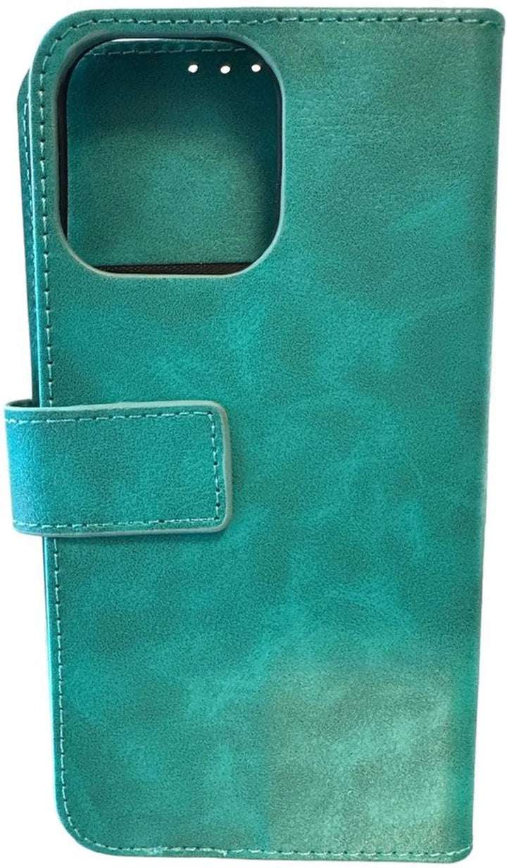 iPhone 16 Pro Hoesjes – Portemonnee Hoes – 9 Pasjesvakken – Multi Storage Wallet – Groen-Ilumina Benelux