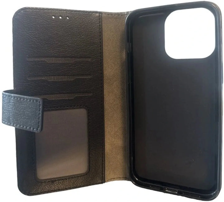 iPhone 16 Pro Hoesjes – Portemonnee Hoes – 9 Pasjesvakken – Magneetsluiting – Zwart-Ilumina Benelux