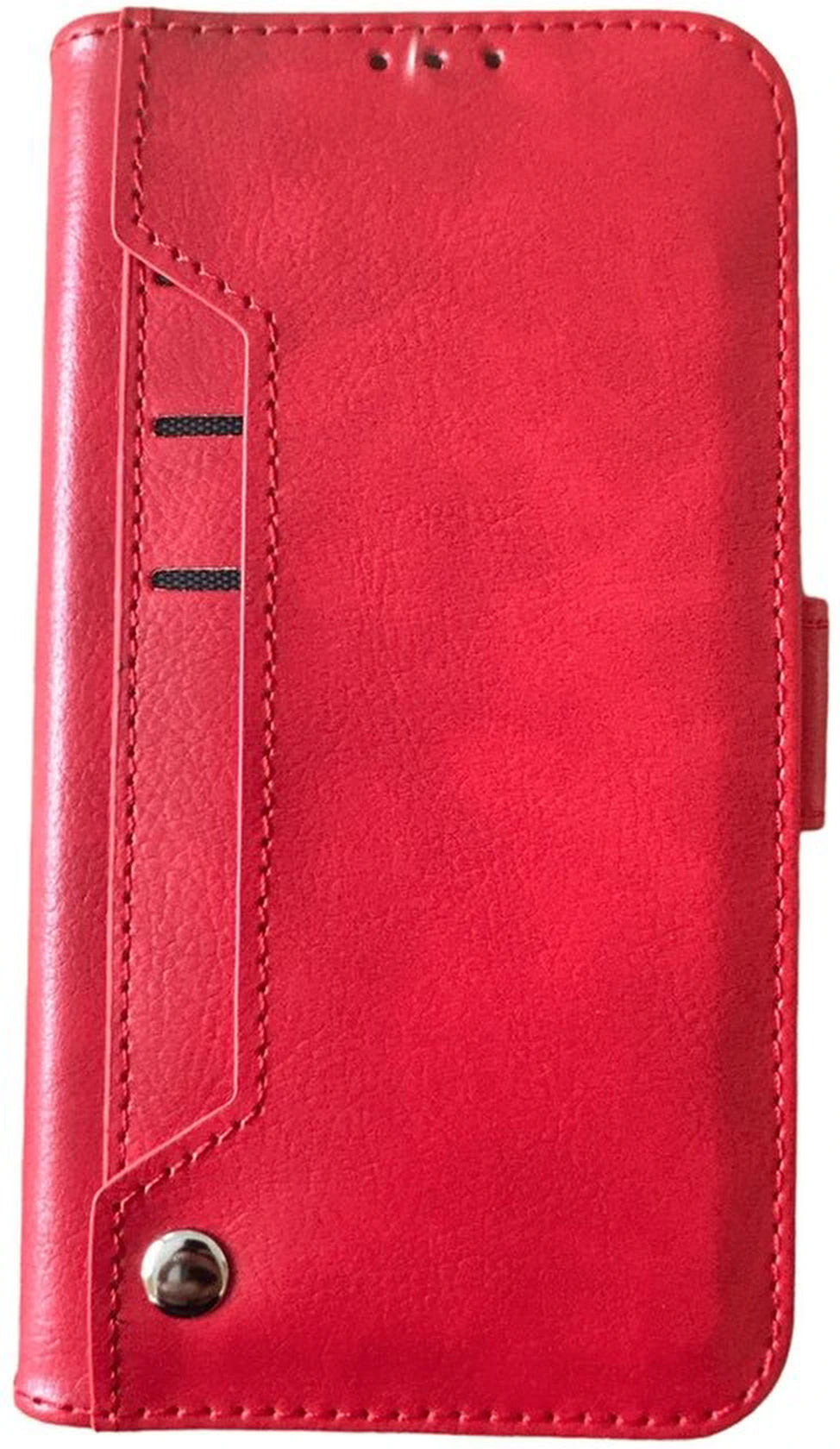 Multi Storage Wallet Hoesje Geschikt voor Samsung Galaxy S25 Plus - met 9 Pasjesvakken - Rood