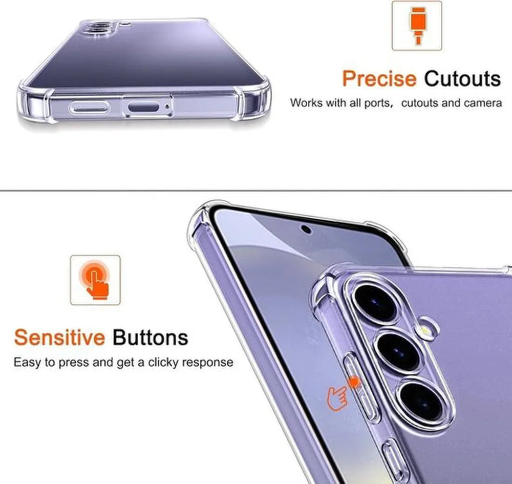 Samsung Galaxy S23 FE Hoesjes – Siliconen Backcover – Schokbestendig – Camera Beschermer – Transparant-Ilumina Benelux