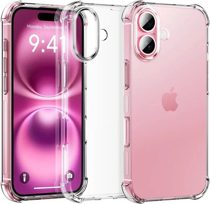 iPhone 16 Hoesjes – Transparante TPU Backcover – Schokbestendig Gorilla – Camera Beschermer-Ilumina Benelux