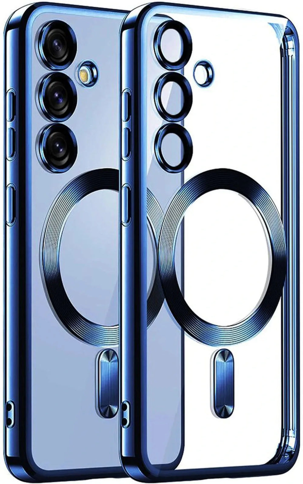 Samsung Galaxy A16 Hoesjes – MagSafe Compatible Backcover – Ingebouwde Camera Lens Protector – Blauw-Ilumina Benelux