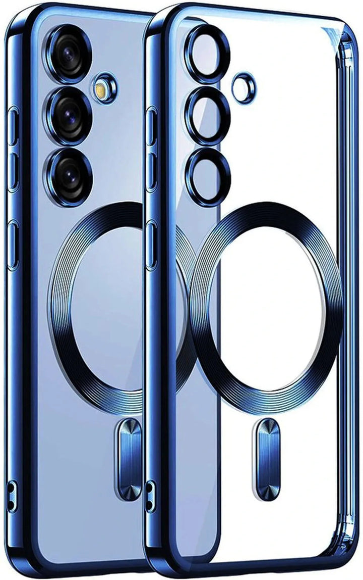 Samsung Galaxy A16 Hoesjes – MagSafe Compatible Backcover – Ingebouwde Camera Lens Protector – Blauw-Ilumina Benelux