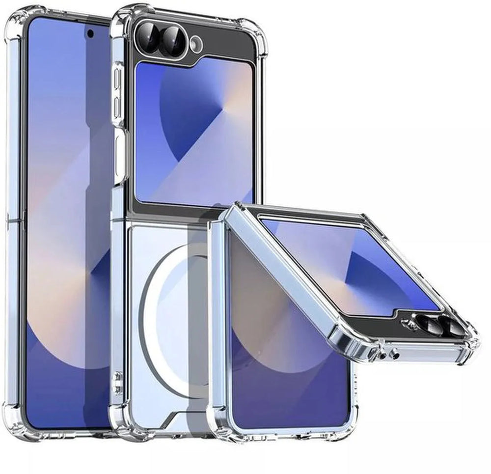 Samsung Galaxy Z Flip 5 Hoesjes – Transparante TPU Backcover – MagSafe Compatibel – Schokbestendig – Dun & Flexibel – Doorzichtig-Ilumina Benelux