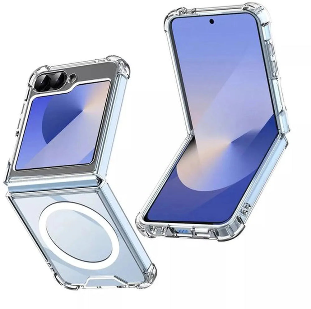Samsung Galaxy Z Flip 5 Hoesjes – Transparante TPU Backcover – MagSafe Compatibel – Schokbestendig – Dun & Flexibel – Doorzichtig-Ilumina Benelux