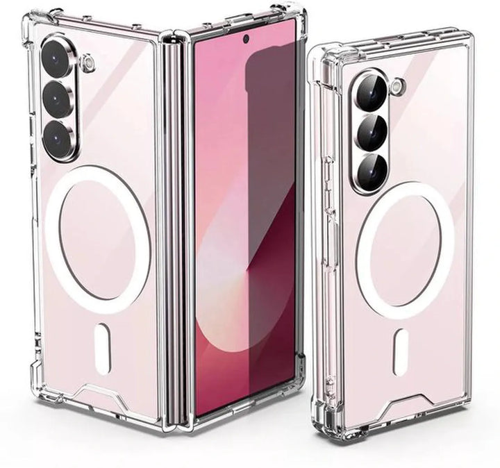 Samsung Galaxy Z Fold 6 Hoesjes – Transparante TPU Backcover – MagSafe Compatibel – Schokbestendig – Dun & Flexibel – Doorzichtig-Ilumina Benelux