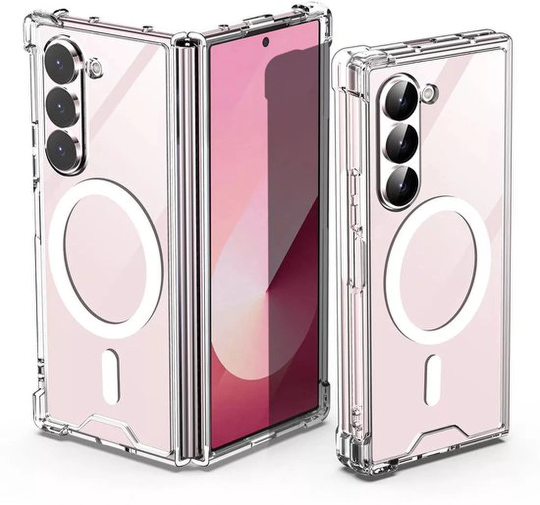 Samsung Galaxy Z Fold 5 Hoesjes – Transparante TPU Backcover – MagSafe Compatibel – Schokbestendig – Dun & Flexibel