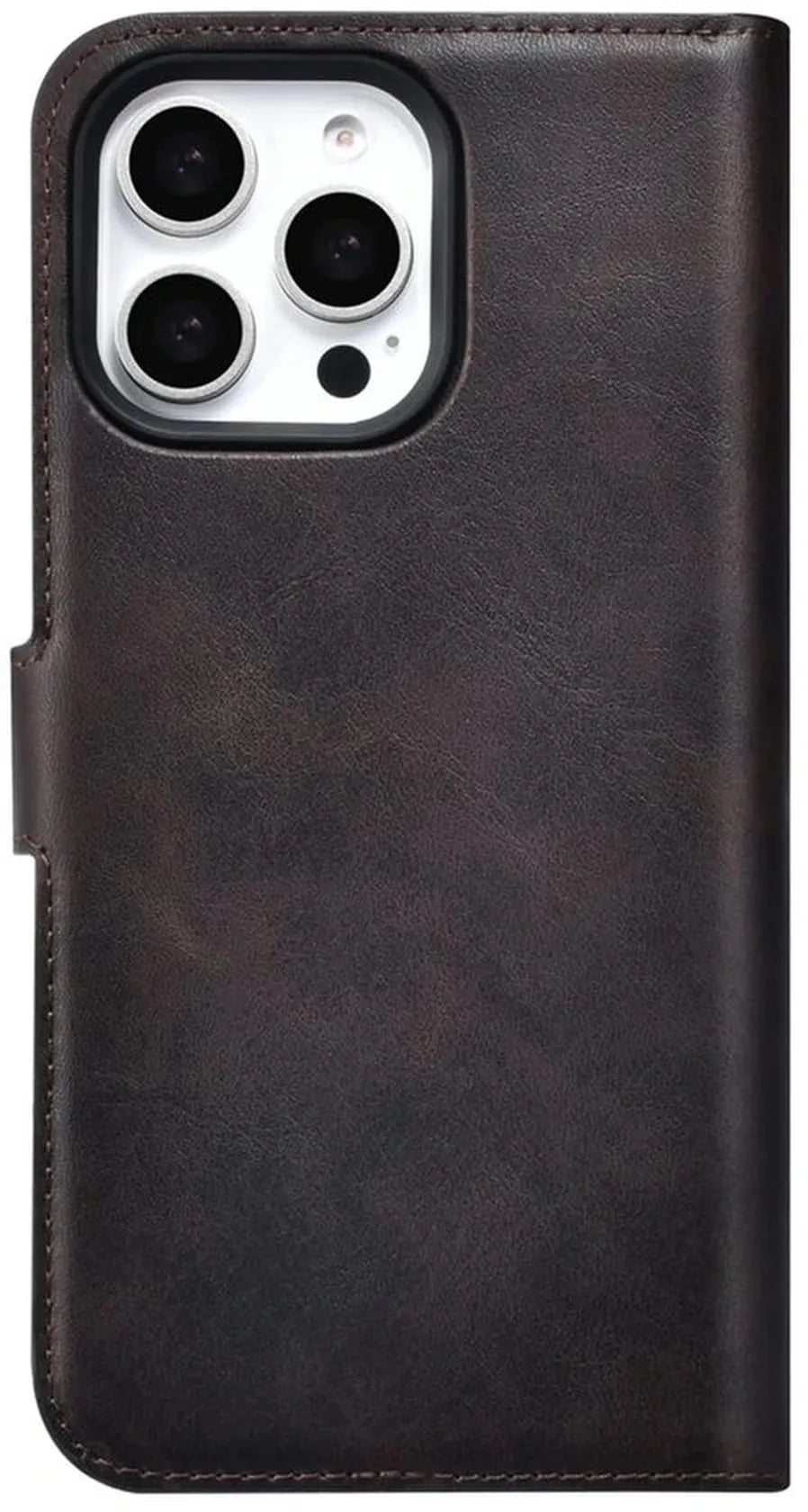 iPhone 16 Pro Max Hoesjes – 2-in-1 Portemonnee Case – Magnetisch Afneembaar – Magneetsluiting – Bruin-Ilumina Benelux
