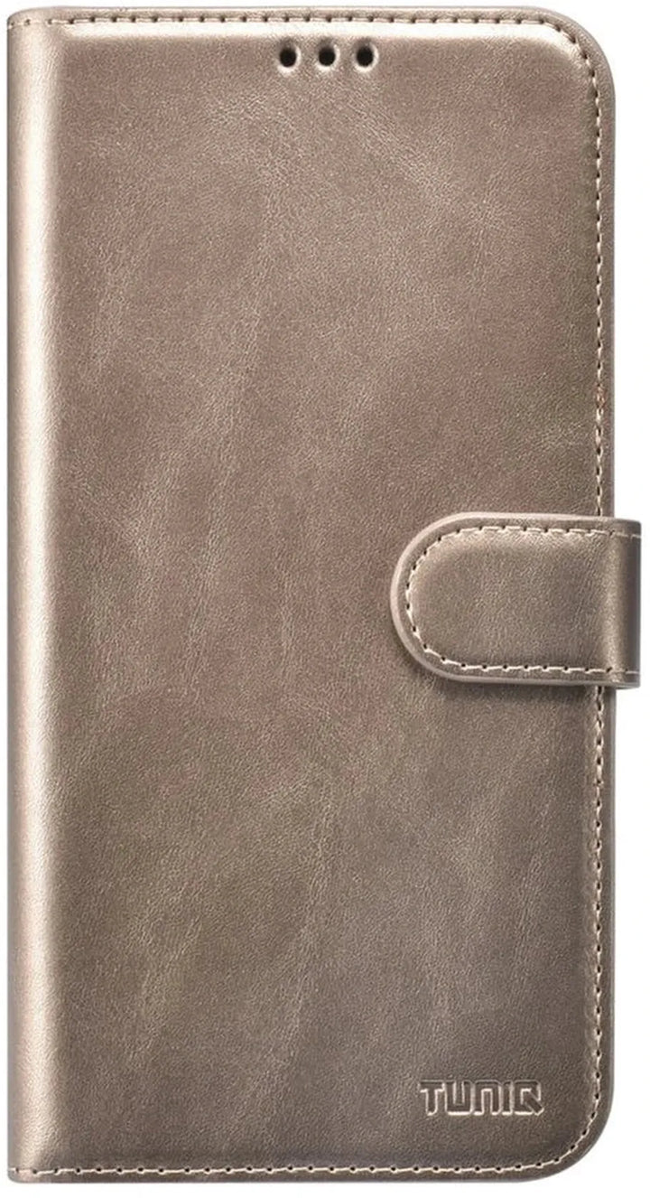 iPhone 16 Pro Hoesjes – 2-in-1 Portemonnee Case – Magnetisch Afneembaar – Magneetsluiting – Goud-Ilumina Benelux