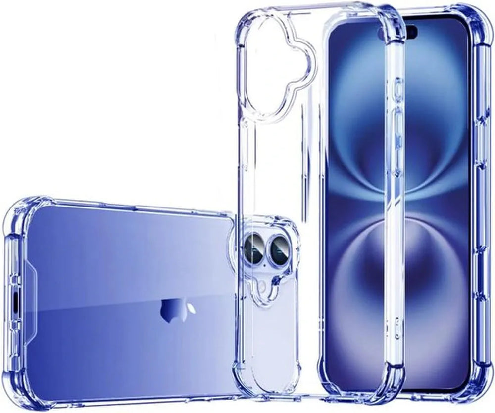 iPhone 16 Plus Hoesjes – Transparante Backcover – Schokbestendig – Nekkoord Koord – Groen-Ilumina Benelux